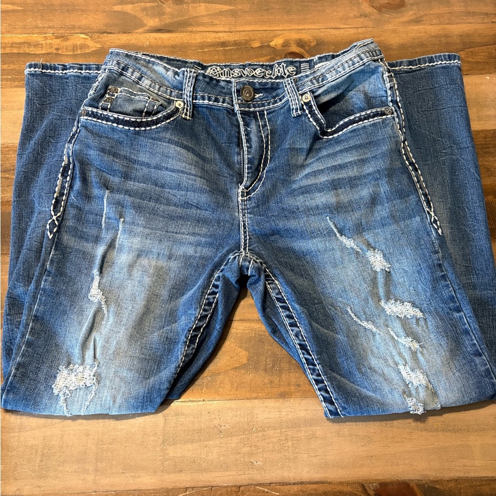 Men's Blue Bootcut Jeans